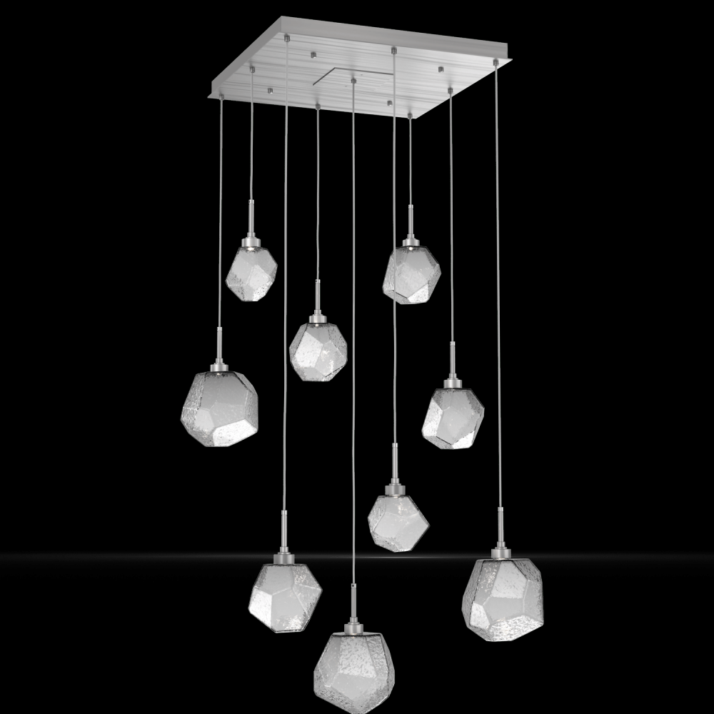 Gem Square 9pc Multi-Pendant