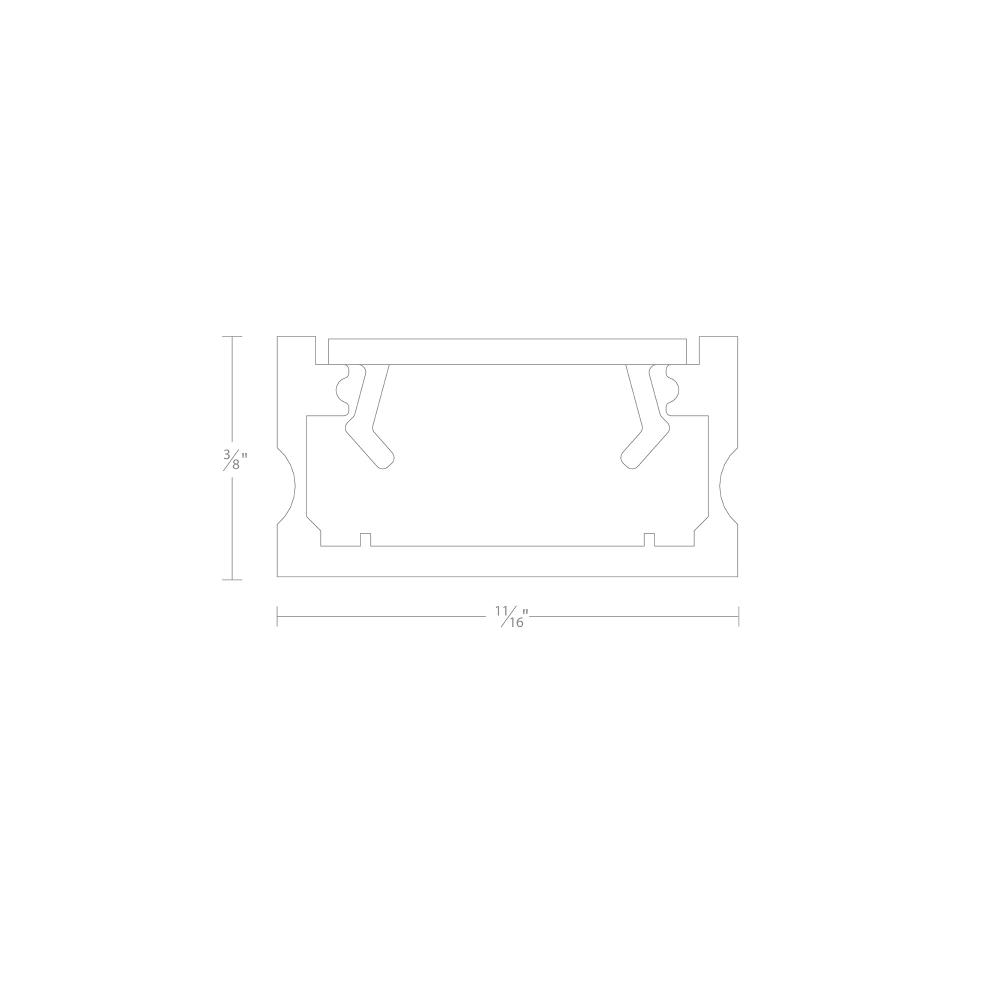 InvisiLED? 5ft Surface Mounted Channel