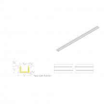 WAC US LED-T-RCH5-AL - InvisiLED? 8ft Recessed Mounted Trim Channel