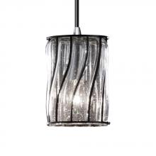 Justice Design Group WGL-8815-10-SWCB-MBLK - Mini 1-Light Pendant